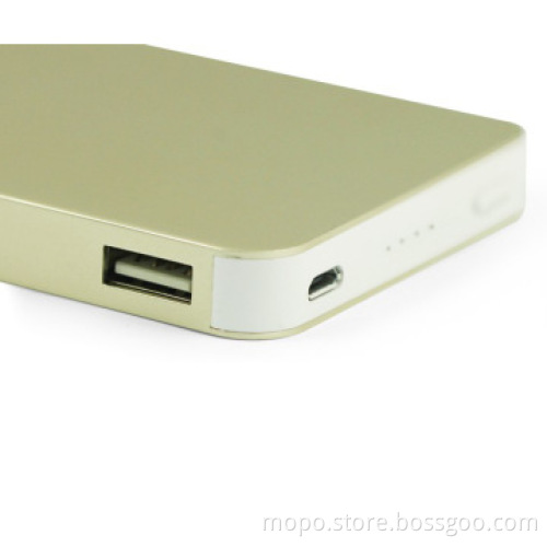 Hot selling slim aluminium alloy battery charger for mobile phone